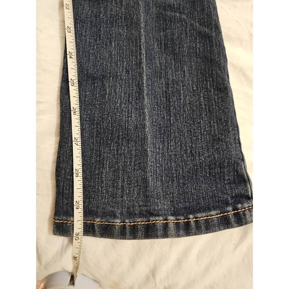 Maurices Women's Dark Wash Bootcut Jeans Size 12 Short Stretch Denim‎